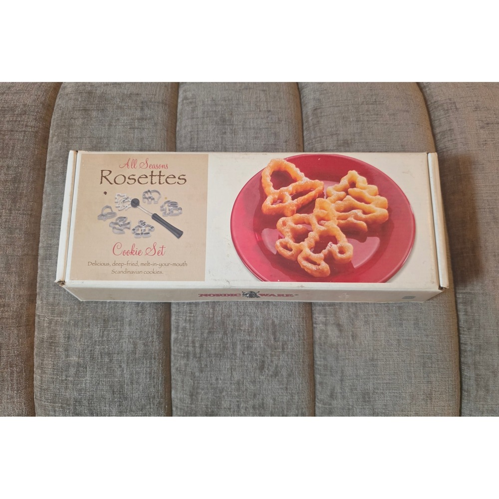 Nordic Ware All Seasons Rosettes Cookie Set Cast Aluminum Iron Molds 5 Piece